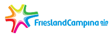 Logo of FrieslandCampina with a colorful star design.